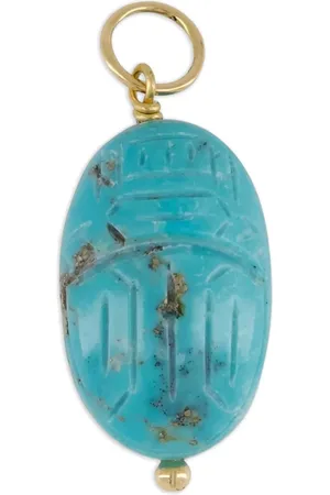 Aurélie Bidermann Scarabee turquoise pendant