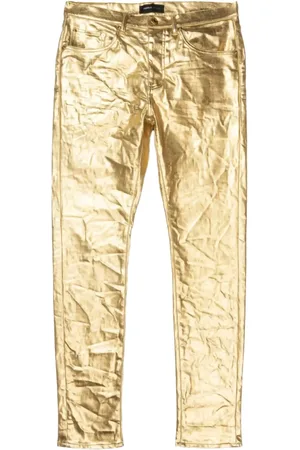 Purple Brand Metallic Monogram " " jeans