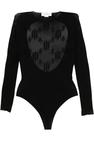 Victoria Beckham Floral-lace bodysuit