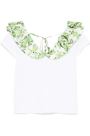 Liu Jo Printed-ruching T-shirt