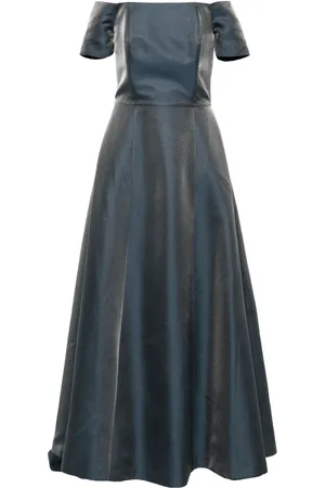 Bazza Alzouman Strapless off shoulder gown