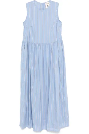 SEMICOUTURE Striped midi dress