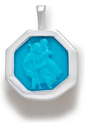 Monica Vinader St Christopher turquoise pendant charm