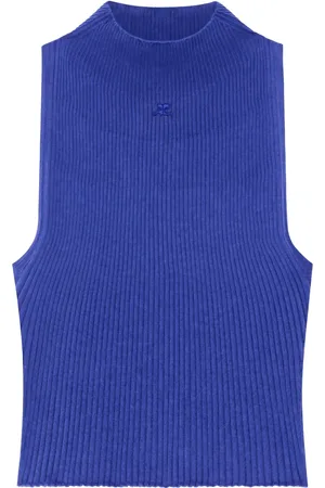 Courrèges Mock-neck tank top