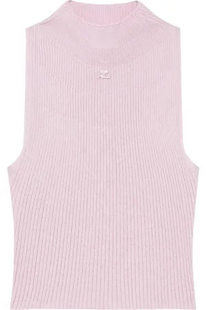 Courrèges Mock-neck tank top