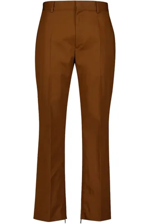 OFF-WHITE Cotton straight-leg trousers