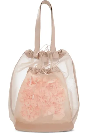 Simone Rocha Mesh drawstring tote bag