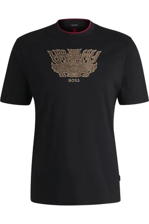 HUGO BOSS Logo-embroidered T-shirt