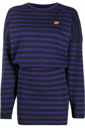 Kenzo Striped knitted minidress