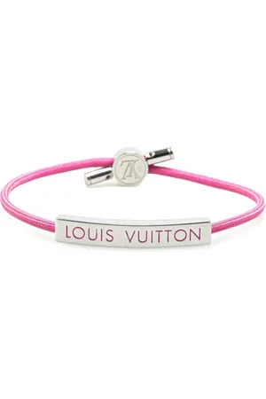 LOUIS VUITTON 2021 Stainless Steel and Nylon LV Space Bracelet costume bracelet