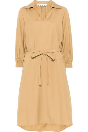 Marni Poplin midi dress