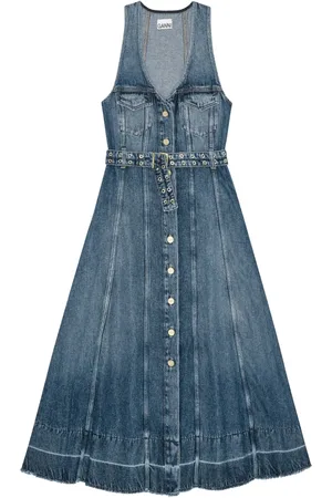 Ganni Denim maxi dress