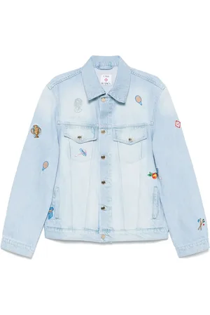 Casablanca Embroidered denim jacket