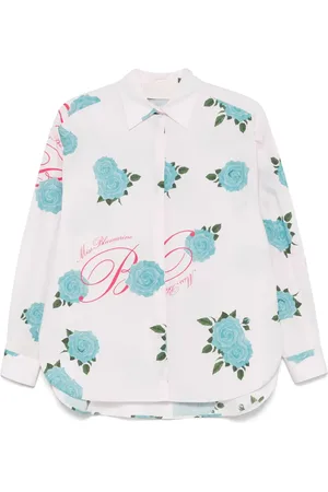 MISS BLUMARINE Floral-print shirt