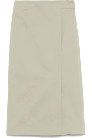 PESERICO SIGN Straight midi skirt