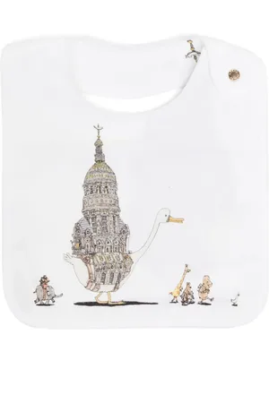 Atelier Choux Graphic-print cotton bib
