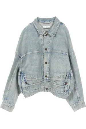 Balenciaga 2010s denim bomber jacket