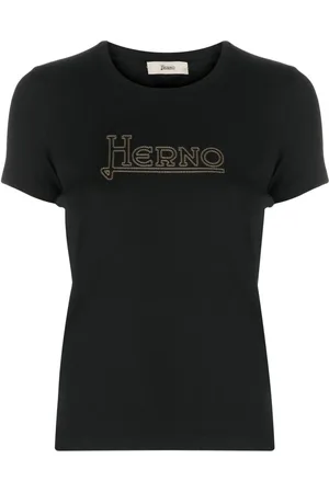 HERNO Logo-embroidered T-shirt