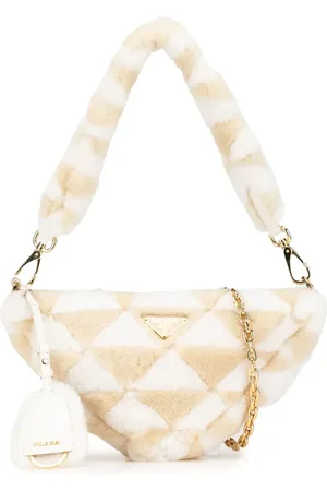 Prada 2013-2024 Mini Shearling Symbole Triangle satchel