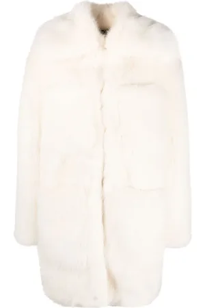 Dsquared2 Faux-fur oversized coat