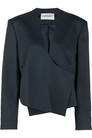 Low Classic Asymmetric wool-blend jacket