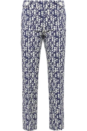Prada Graphic print cropped trousers