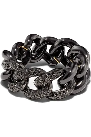 Shay 18kt gold diamond chain ring