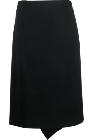 Etro Ruffle-detailing wool blend skirt