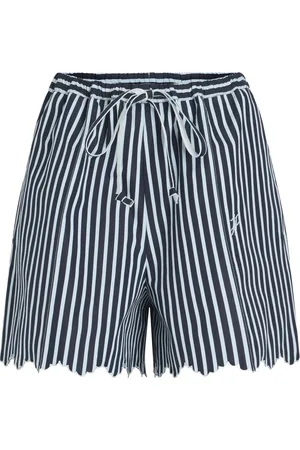 Patou Striped drawstring shorts
