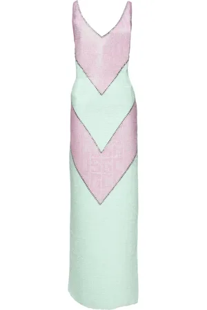 GCDS Monogram Macramé midi dress