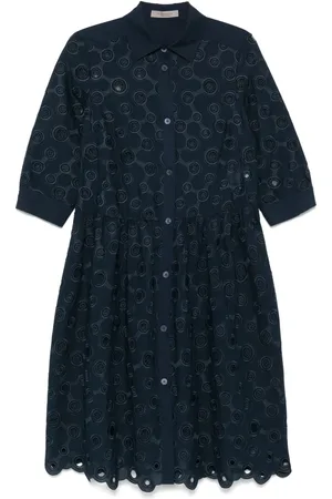 D.EXTERIOR Embroidered-detail midi dress