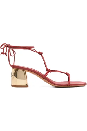 FORTE FORTE 50mm metallic effect-heel sandals