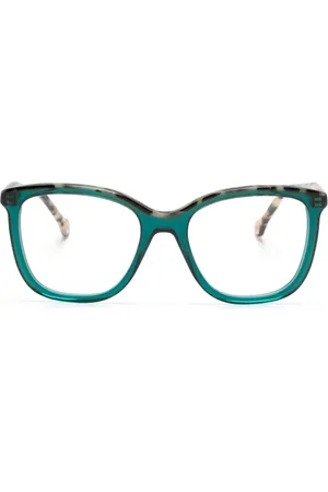 Carolina Herrera Contrast-border square-frame glasses