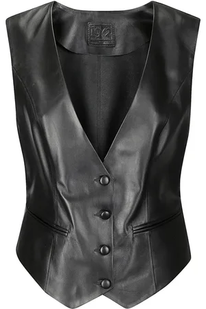 DESA 1972 Leather mini gilet