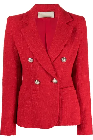 Elie saab Double-breasted tweed blazer