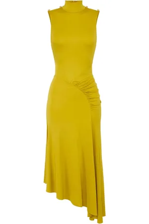 Elisabetta Franchi Asymmetric crepe dress