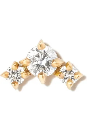 Lizzie Mandler 18kt yellow Eclat diamond stud earring