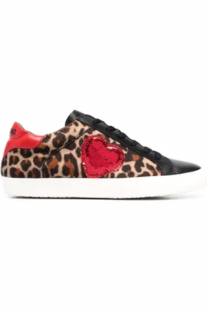 Moschino Leopard-print low-top sneakers