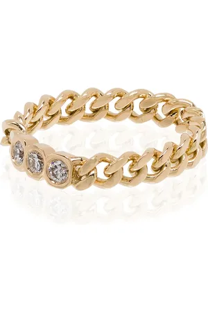 Shay 18kt yellow diamond chain-link ring