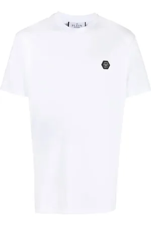 Philipp Plein Logo-patch cotton T-shirt