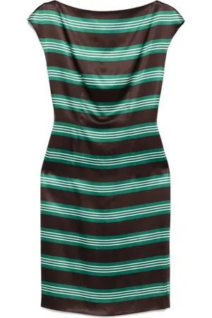 Prada Striped midi dress