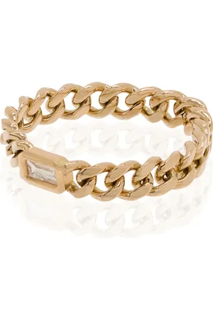 Shay 18kt yellow diamond chain-link ring