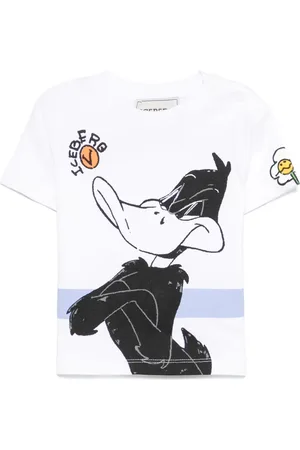 Iceberg Daffy Duck-print cotton T-shirt