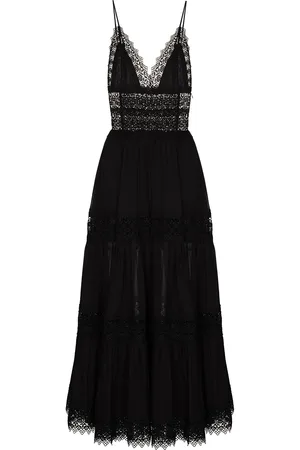 CHARO RUIZ IBIZA Cindy lace-trim maxi dress