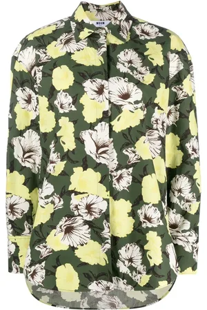 Msgm Floral-print long-sleeve shirt