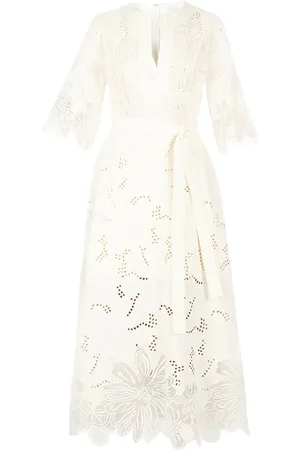 Elie saab Embroidered midi dress
