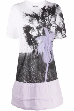 Kenzo Palm tree T-shirt dress