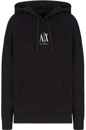 Armani Exchange Logo-embroidered hoodie