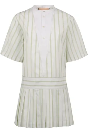 Plan C Striped mini dress