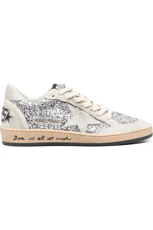 Golden Goose Ball-Star glitter low-top sneakers